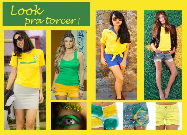 look verde e amarelo da torcida brasileira