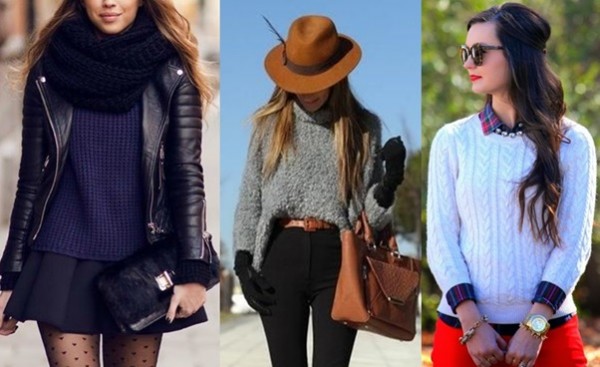 Suéteres entre os acessórios da moda outono e inverno