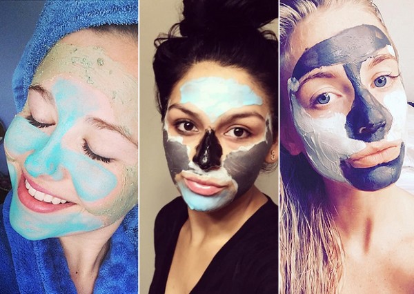 mulheres com várias máscaras faciais
