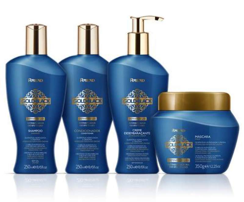 Amend Gold Black é um dos melhores shampoos para cabelos com progressiva