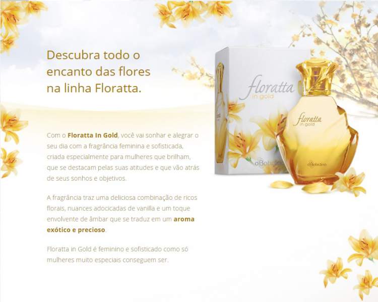 Floratta in Gold, O Boticário é um dos melhores perfumes para o dia a dia