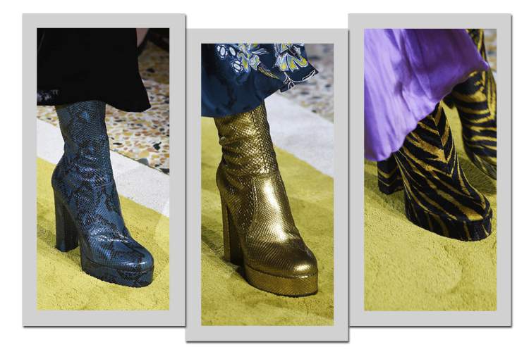 No que diz respeito aos calçados, as plataformas são tendências da moda inverno 2017