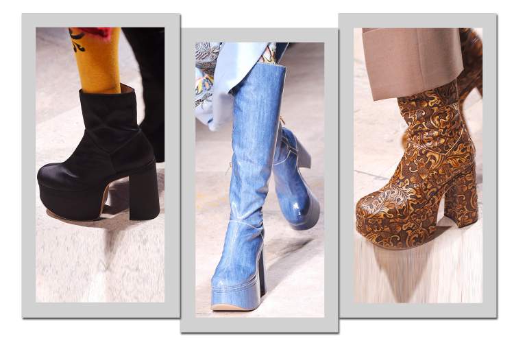 Salto plataforma é uma das tendências da moda inverno 2017 e vai bombar nos pés das mulheres fashionistas
