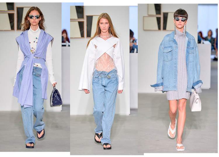 Jeans larguinho é uma tendência da moda primavera 2017
