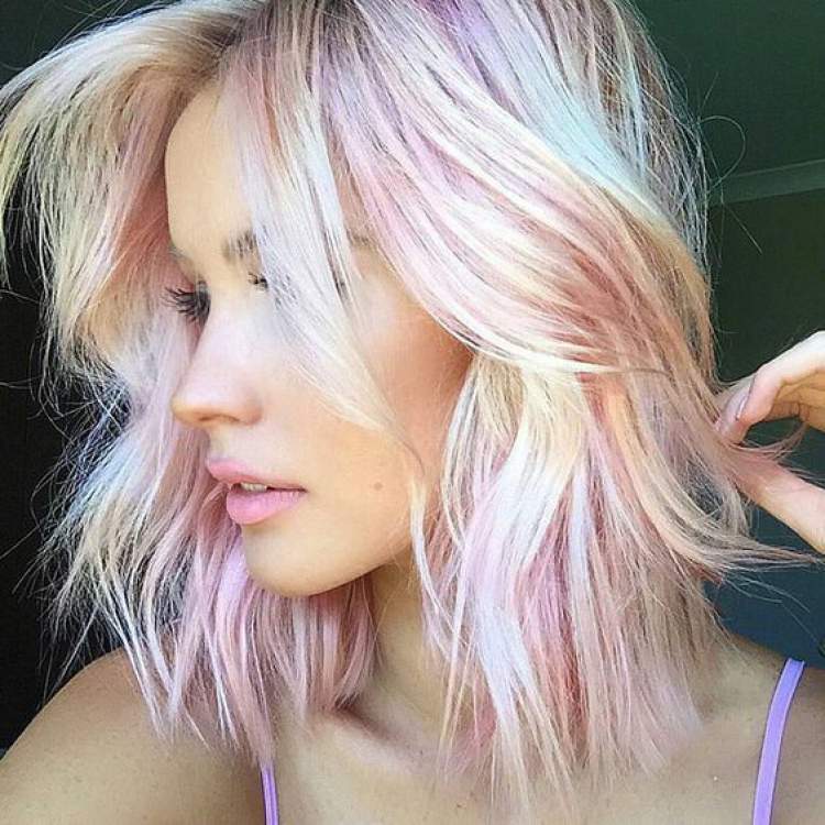 ideia de cabelo colorido para usar na primavera 2017