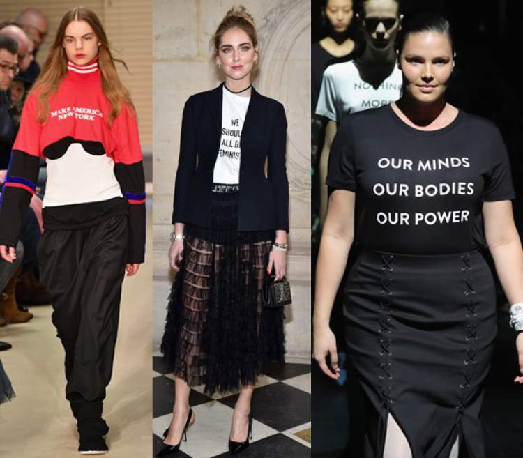 Camisetas empoderadas são tendências da moda 2018