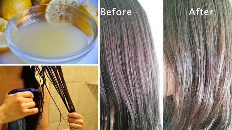receita caseira de limão para clarear o cabelo sem química
