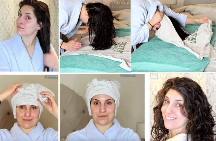 Como usar a camiseta para cachear o cabelo sem danificar os fios