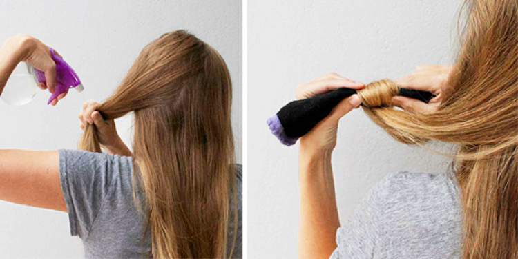 Como usar meias para cachear o cabelo sem danificar os fios