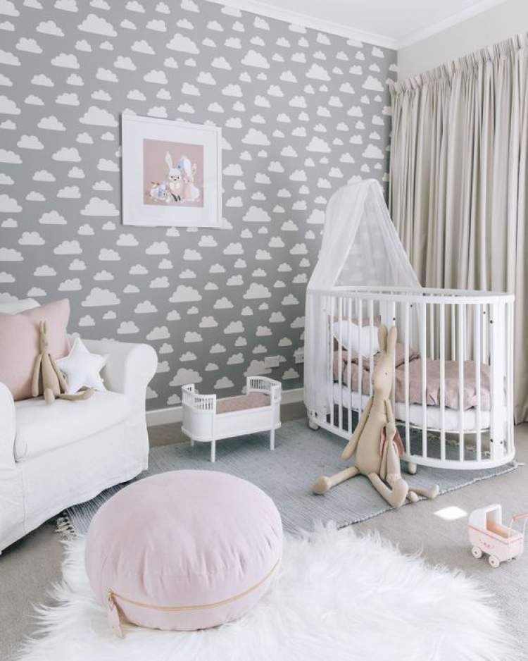 Papel de parede na decoração do quarto do bebê: 28 ideias lindas para você se inspirar