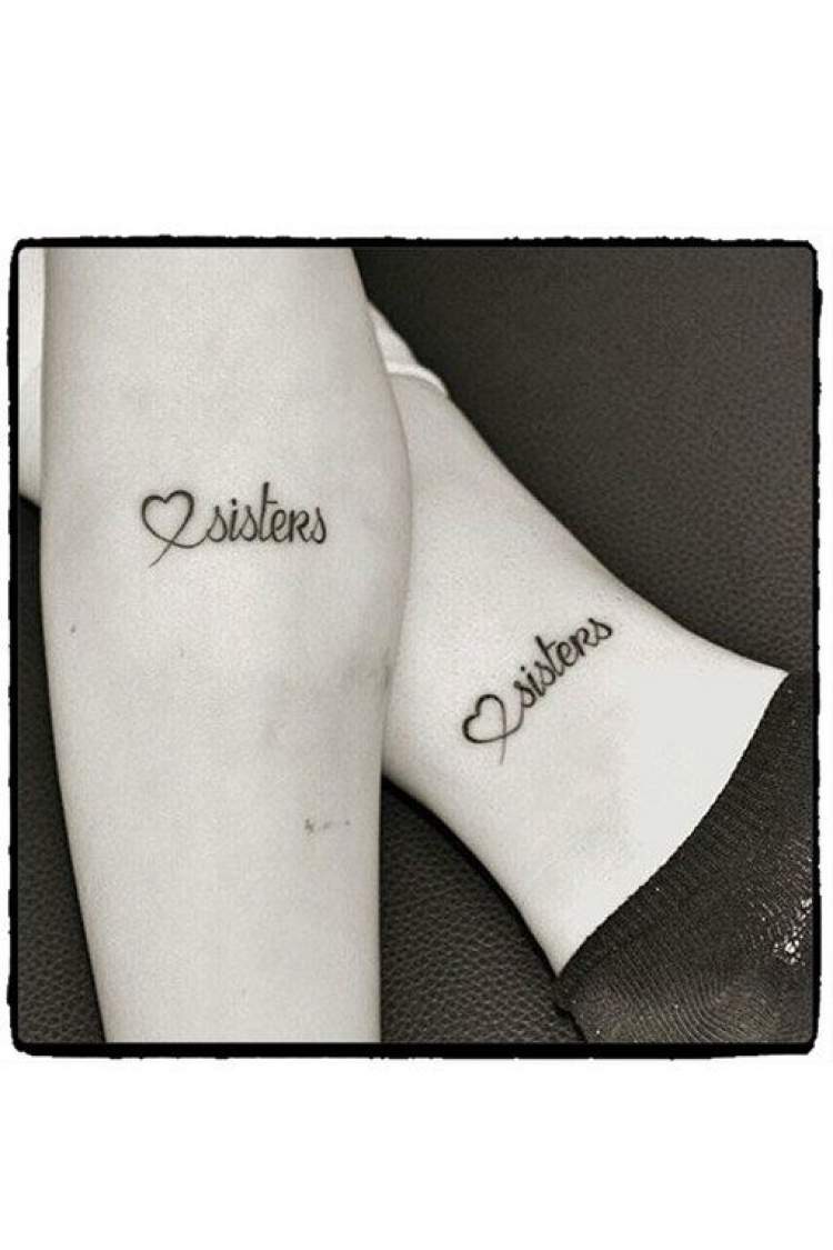 Tatuagem delicada para homenagear as irmãs