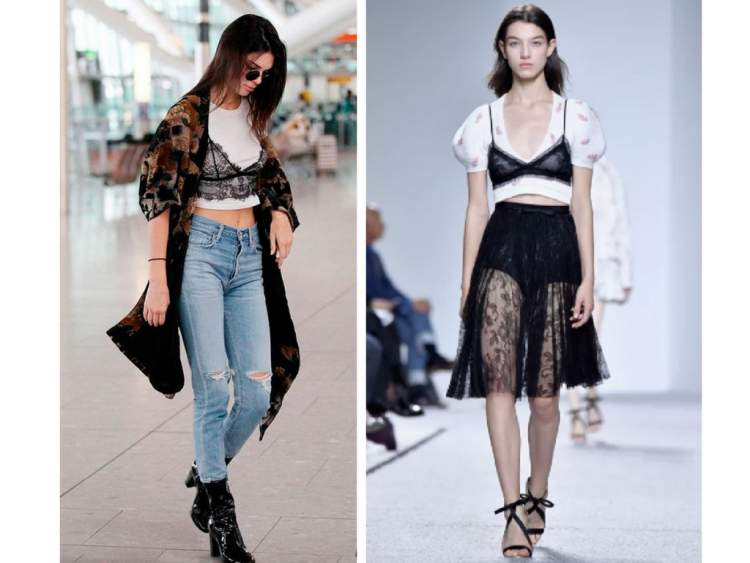 Bralettes é uma das tendências da moda primavera 2018