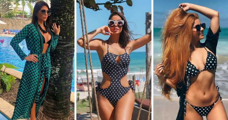Poá é uma das tendências da moda praia no verão 2019