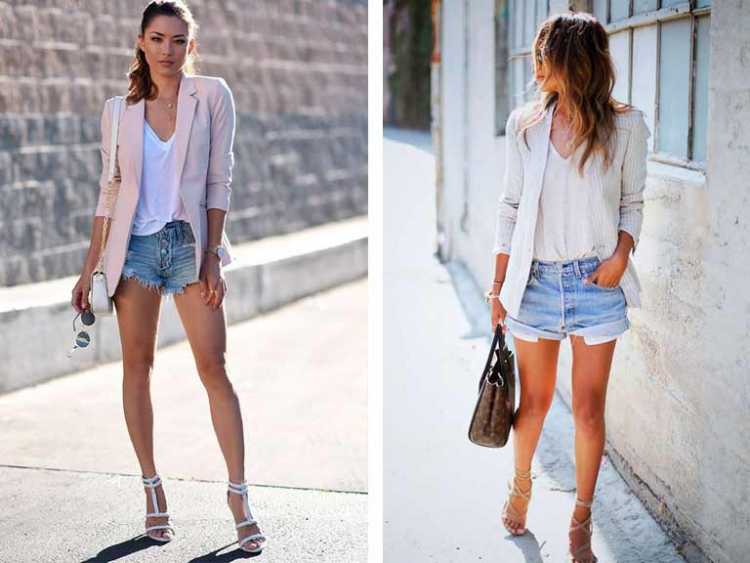 Shorts com blazer é uma das inspirações para quem gosta de usar shortinhos no verão