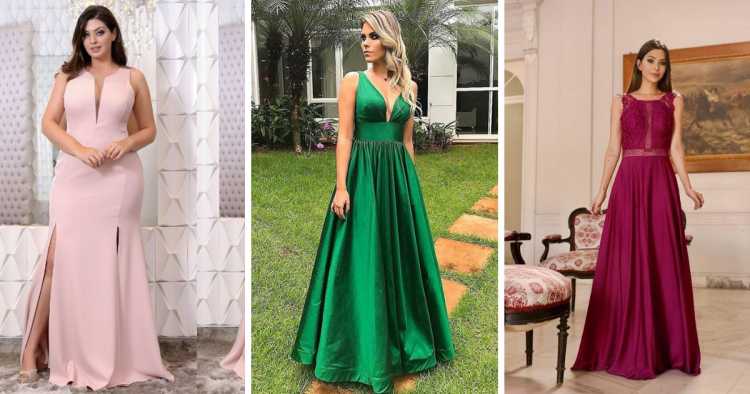 Vestidos minimalistas é uma das tendências para madrinhas e formandas em 2019