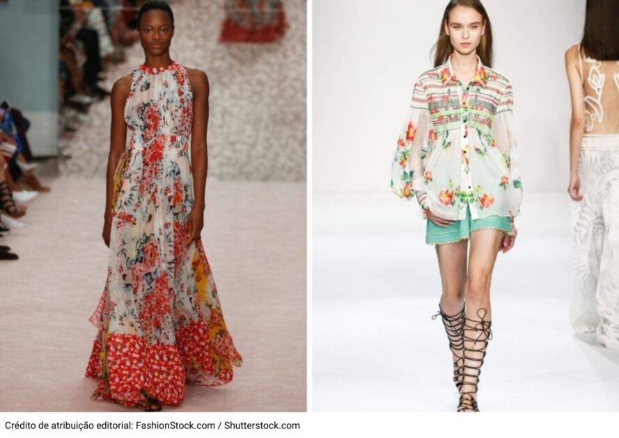 Estampa floral é uma das tendências da moda verão 2021