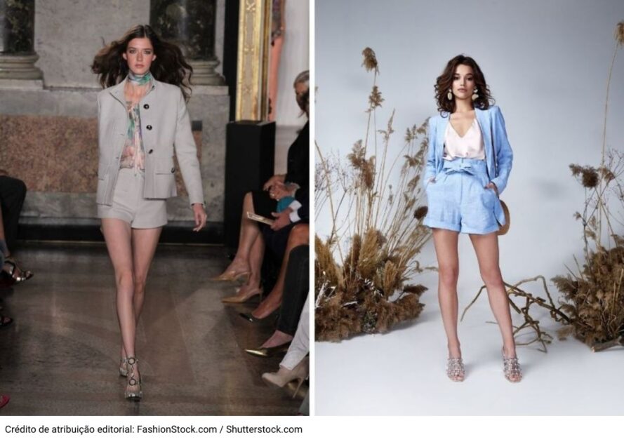 Conjuntinhos de terninhos com short está dentre as tendências da moda verão 2021