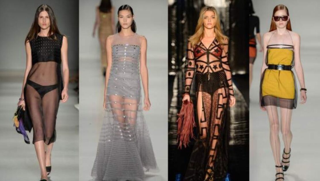 Looks com transparências são tendências da moda verão 2023