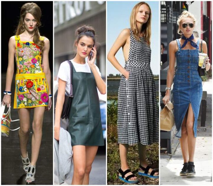 vestido avental é uma das tendências da moda primavera verão 2022-2023